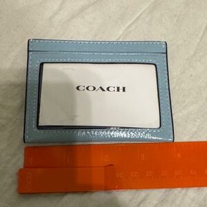 Coach Light Blue Card Holder